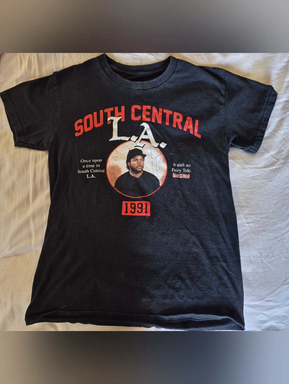 Boyz N The Hood Ice Cube South Central LA 1991 Movie Graphic Black Cotton Tee